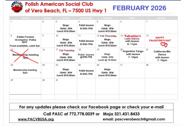 Join the Polish-American Club in February